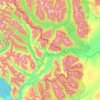 Futaleufú topographic map, elevation, terrain