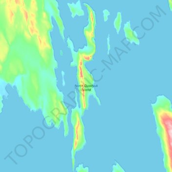 Goulburn Islands topographic map, elevation, terrain