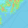 Busan topographic map, elevation, terrain