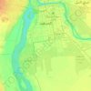 Khartoum topographic map, elevation, terrain