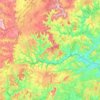Communauté de communes des Savoir-Faire topographic map, elevation, terrain