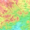 Huairou District topographic map, elevation, terrain
