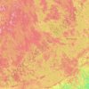 South Savo topographic map, elevation, terrain