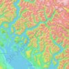 Area A (Malaspina/Toba) topographic map, elevation, terrain