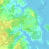 East Bideford topographic map, elevation, terrain