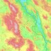 Općina Donji Lapac topographic map, elevation, terrain