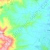 Hunchy topographic map, elevation, terrain