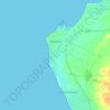 Chipiona topographic map, elevation, terrain