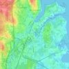 East Greenwich topographic map, elevation, terrain
