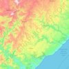 Ingquza Hill Local Municipality topographic map, elevation, terrain