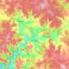 Balingup topographic map, elevation, terrain