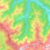 Couflens topographic map, elevation, terrain