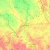 Vieillevigne topographic map, elevation, terrain