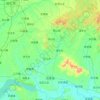 Bayan County topographic map, elevation, terrain