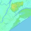 Bhitarkanika National Park topographic map, elevation, terrain