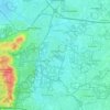 Leusden topographic map, elevation, terrain