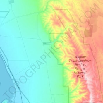 Telowie topographic map, elevation, terrain