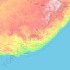 Eastern Cape topographic map, elevation, terrain