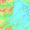 Kham River topographic map, elevation, terrain