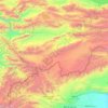 At-Bashy District topographic map, elevation, terrain