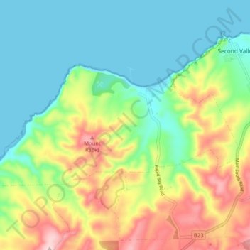 Rapid Bay topographic map, elevation, terrain