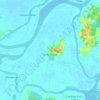 Oxley Island topographic map, elevation, terrain