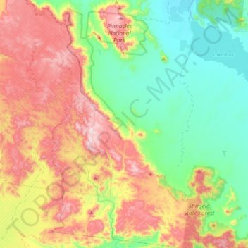 Granite Vale topographic map, elevation, terrain