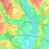 Denham topographic map, elevation, terrain