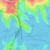 Kirribilli topographic map, elevation, terrain