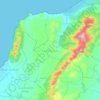 Délégation Takelsa topographic map, elevation, terrain