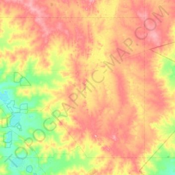 Forrestania topographic map, elevation, terrain