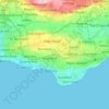 Christ Church topographic map, elevation, terrain