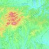 Baranya megye topographic map, elevation, terrain