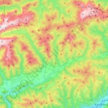 Turnau topographic map, elevation, terrain