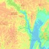 Cachoeira topographic map, elevation, terrain