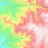 Pampas Grande topographic map, elevation, terrain