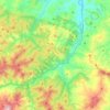 Sarsina topographic map, elevation, terrain