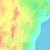 Middleback Range topographic map, elevation, terrain