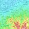 Lixia District topographic map, elevation, terrain