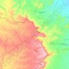 توجان topographic map, elevation, terrain