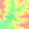 Harden topographic map, elevation, terrain