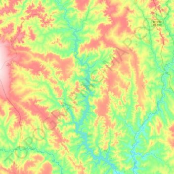 Corumbá III topographic map, elevation, terrain