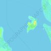 Channel Island topographic map, elevation, terrain
