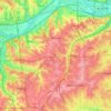 Shawnee topographic map, elevation, terrain