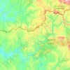 Волчанский сельский округ topographic map, elevation, terrain