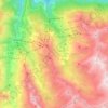 Valmeinier topographic map, elevation, terrain