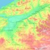 Relizane topographic map, elevation, terrain