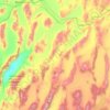 Lander County topographic map, elevation, terrain