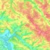 Mauléon-d'Armagnac topographic map, elevation, terrain