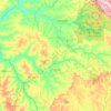 Curuguaty topographic map, elevation, terrain